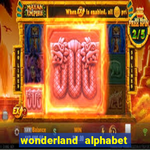 wonderland alphabet comic studio